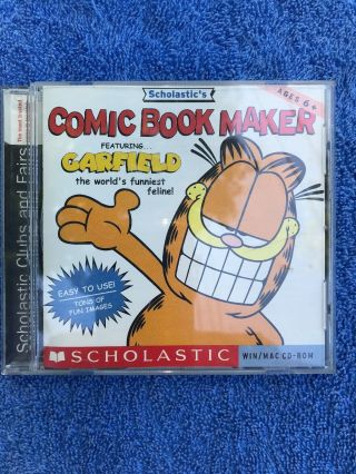 Scholastic Comic Book Maker Featuring Garfield Cd Rom