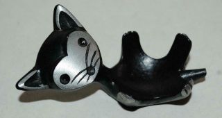 Vtg Cast Iron Cat Gum Holder Made In Germany
