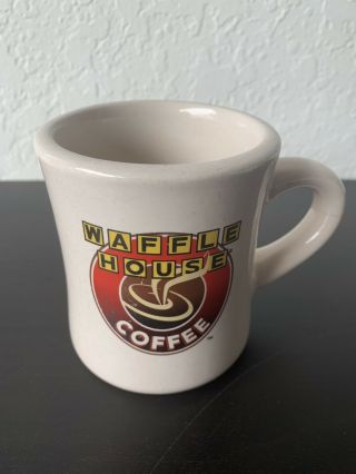 Waffle House Coffee Mug Cup Tuxton 3 - 1/4 Dia X 3 - 3/4 Tall Off White Color