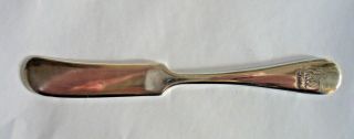 Vintage Red Lion Inn Flat Handle Individual Butter Knife 6 " Silverplate Victor S