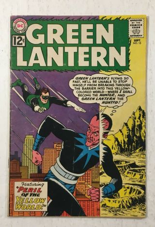 Green Lantern 15 Dc Comics Complete September 1962 Hal Jordan Sinestro Deal