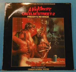 A Nightmare On Elm Street 2 Soundtrack Lp 1986 Plays Great Vg,  /g,