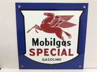 Mobilgas Mobil Gas Oil Pegasus Gasoline Racing Vintage Style Advertising Sign
