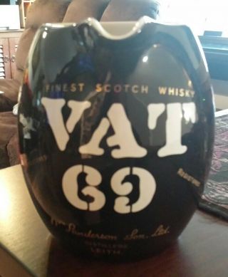 Vintage Ad Pitcher Jug Vat 69 Finest Scotch Whisky By Wade Regicor Pub Mcm Jgl