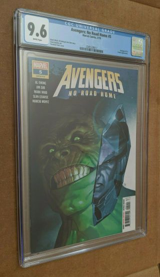Avengers No Road Home 5 1st Print Immortal Hulk Cover Cgc 9.  6 Nm,