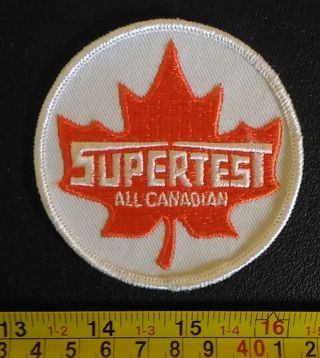Embroidered Patch Supertest Dealership Vintage Canada Gas Oil 3 " 1960 