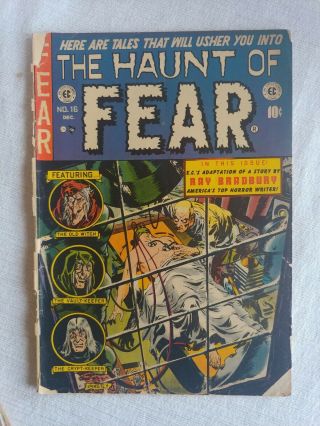 Haunt Of Fear 16 1952 Ec Classic Ghastly Decapitation Cvr Violent Pre Code Wow