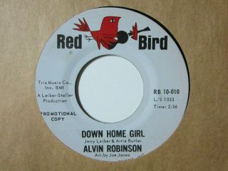 R&b Popcorn Northern Soul 45 Alvin Robinson Fever / Down Home Girl Red Bird Hear