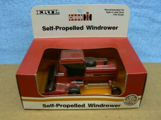 Vintage 1989 Ertl Case Self - Propelled Windrower 4405 Diecast 1:64