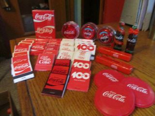 Coca Cola Playing Cards,  32 Matches,  Staplers,  1990 Ornaments And More
