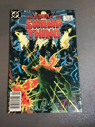 Swamp Thing 20 Saga Of 1st Alan Moore On Title Vf/vf - 8.  0 - 8.  5