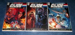 G.  I.  Joe 248 1:10 Ri C Variant,  A B 1st Print Set Idw Comics Female Snake Eyes