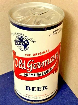 Old German Ring Pull Tab Beer Can,  Queen City,  Cumberland,  Md Usbc Ii L 100 - 34