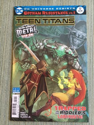Teen Titans 12 1st Print 1st Appearance Batman Who Laughs.  Nm