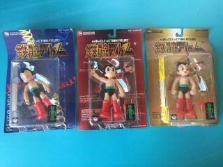 Rare Set Of 3 Astro Boy Medicom Tezuka Miracle Action Figures