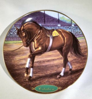 Danbury “citation” Champion Thoroughbred Race Horse Collectible Plate