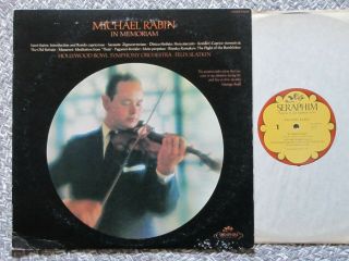 Michael Rabin In Memoriam (=the Magic Bow) Near Vinyl Stereo Seraphim Lp