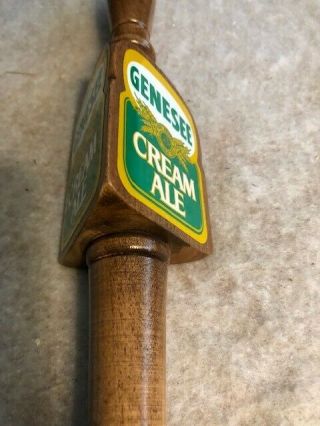 Genesee Cream Ale Beer Tapper Handle,  Wooden,  13 " Long
