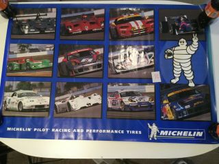 Michelin Pilot Racing & Performance Tires Poster Approximately 35 1/2 " X 24 "