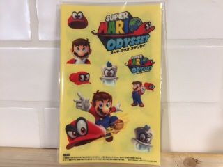 Nintendo Switch Official Mario Odyssey Sticker [3 Sheets] F/s