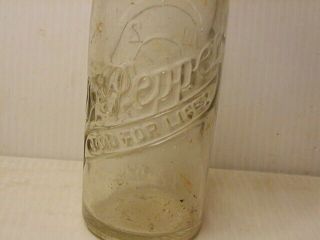 Dr.  Pepper Raised Letter Bottle 6 1/2 Oz Columbus/zanesville,  Ohio 1930