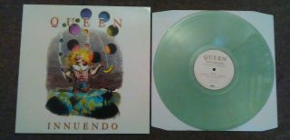 Queen - Innuendo - Very Rare 12 " Turquoise Colour Vinyl Lp Freddie Mercury