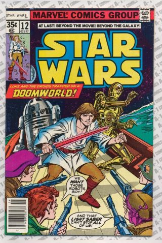 Star Wars 12 (june 1978) Near Minus (9.  2) Marvel Luke Skywalker