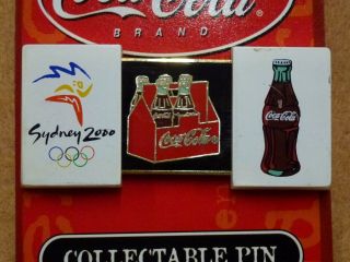 Coca Cola " 6 Pack Sliding Door " Pin Sydney 2000 Olympic Games