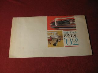 1962 Pontiac Bonneville Large Dealership Sales Brochure Old Booklet