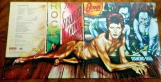 David Bowie – Diamond Dogs Lp Album Vinyl Record 1974 Rca