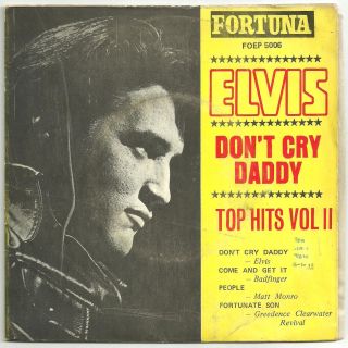 Rare Elvis Presley - Top Hits Vol Ii Malaysian/thai Ep With Ps.