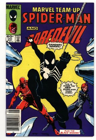 Marvel Team - Up 141 Nm 9.  4 Black Costume Newstand Edition Daredevil