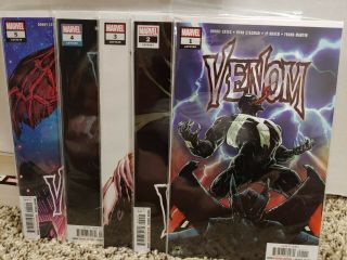 Venom Vol 4 1 - 5,  Vf,  First Print,  Bagged And Boarded,  Gemini Mailer