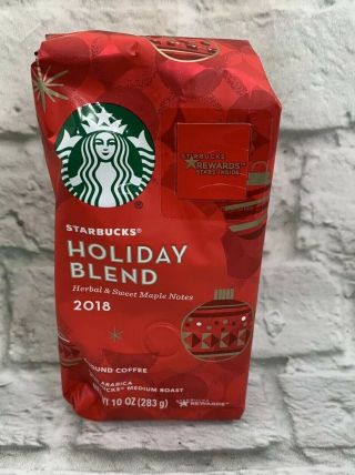 Starbucks Holiday Blend Ground Coffee 2018 Holiday Herbal Sweet Maple 1lb
