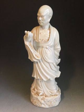 Chinese Blanc De Chine Porcelain Figure Of Man