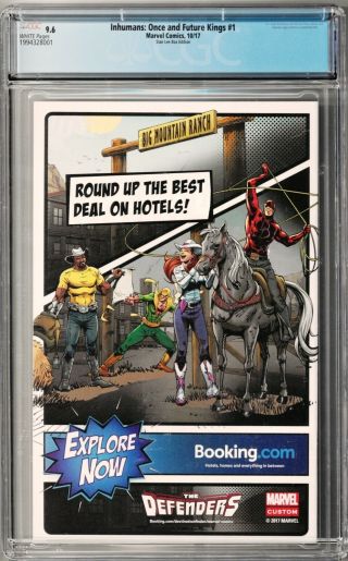 Inhumans: Once and Future Kings 1 CGC 9.  6 (Oct 2017,  Marvel) Stan Lee Box ed. 2