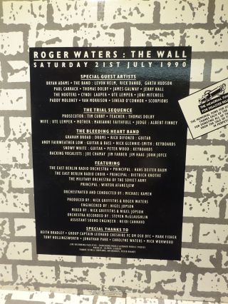 Roger Waters ‎– The Wall (Live In Berlin) Mercury ‎– 846 611 - 1 8