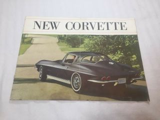 1963 Brochure Chevrolet Corvette 63