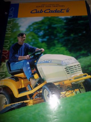 Cub Cadet Tractor Series 2000 Dealers Sales Brochure