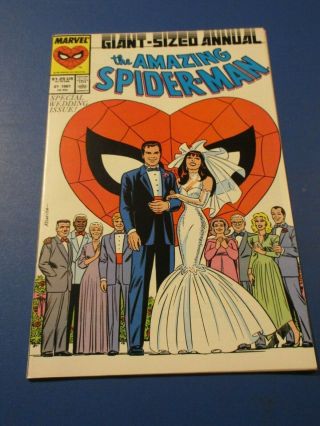 Spider - Man Annual 21 Wedding Of Peter And Mj Variant Nm - /nm Gem