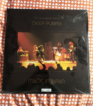 Deep Purple Made In Japan Vinyl 25th Anniversary Edition Numbered