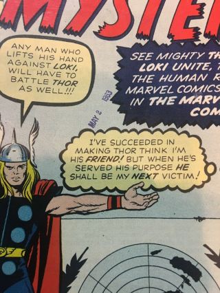 Journey into Mystery 94 1963 Marvel Silver Age Thor Loki 6