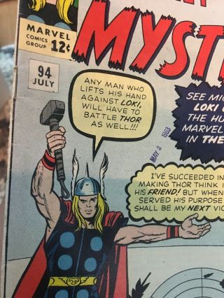 Journey into Mystery 94 1963 Marvel Silver Age Thor Loki 7