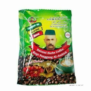 Tongkat Ali Natural Herb Coffee Al - Ambiak Strongman Erection Powerful 60 Sachets