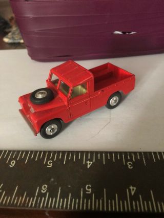 Vintage Corgi Toys Red Land Rover Pickup Truck 109 " W.  B.  Made In Great Britain
