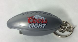 Coors Light Football Beer Bottle Opener Key Chain Set Of 5