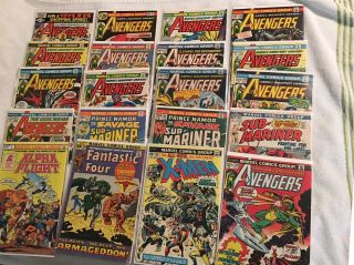 20 Old Comics - X - Men 96,  Fantastic Four 116,  Avengers 116 And Many More
