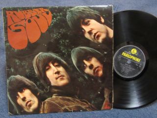 The Beatles " Rubber Soul " Uk Mono Lp - Parlophone Pmc 1267 (xex 579/580 - 5)
