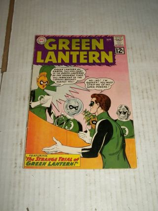 Dc Comics Green Lantern 11 March 1962 Sinestro Appearance