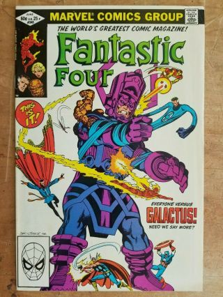 Fantastic Four 243 Vf,  8.  5 Galactus Hot Book John Byrne